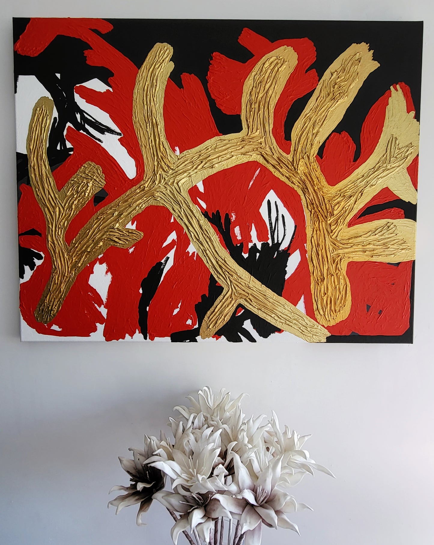 Golden Branches 80x100 cm